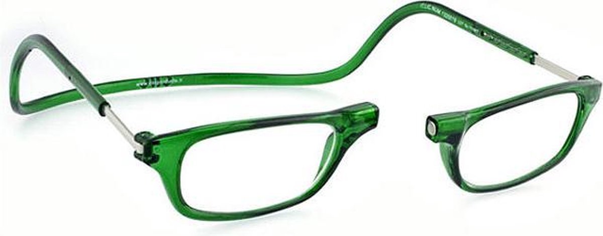 Clic leesbril groen +1.0