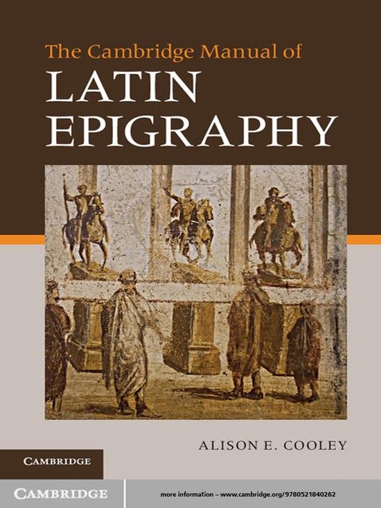 The Cambridge Manual of Latin Epigraphy - cover