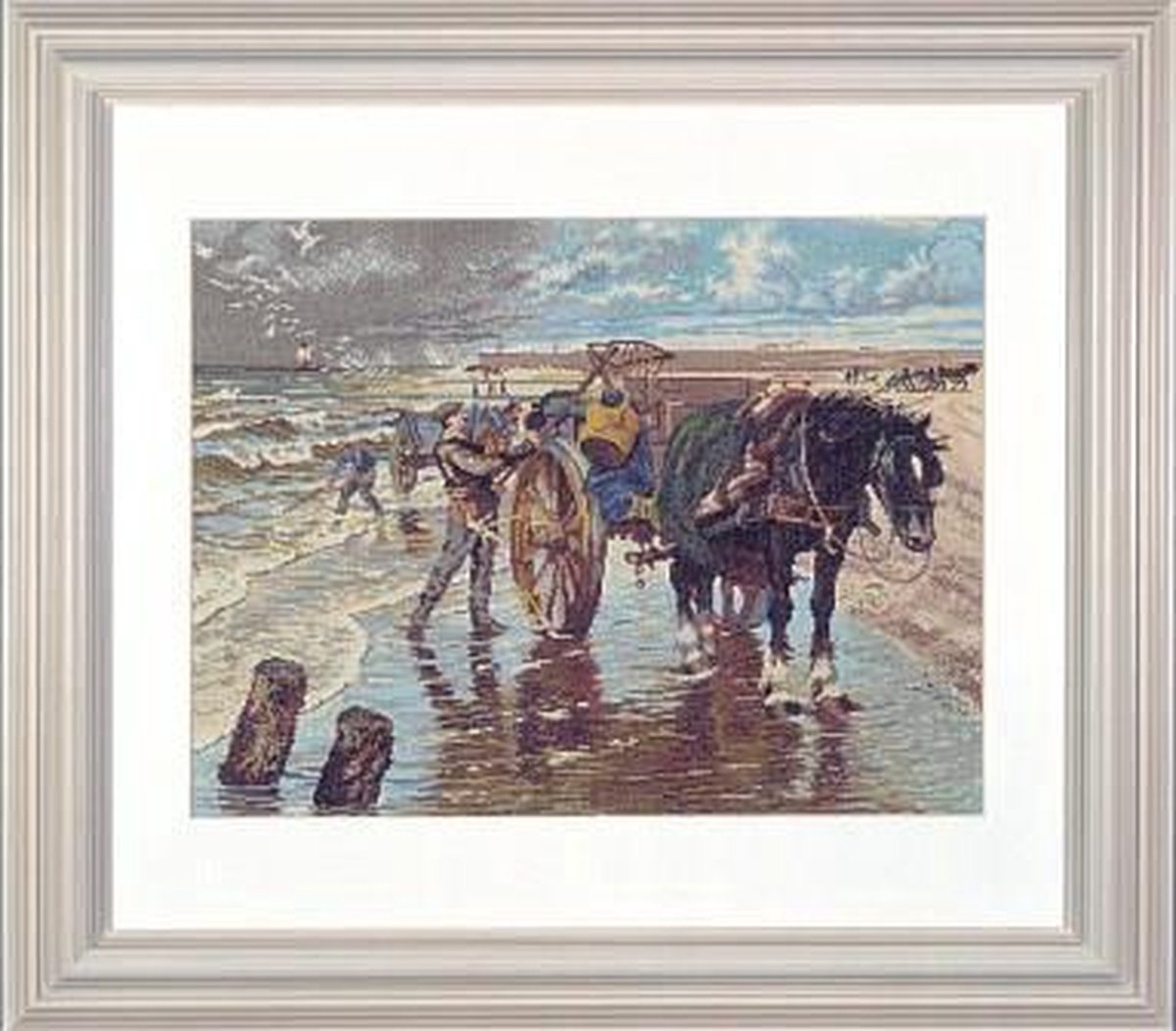 borduurpakket 12107 cornelis jetses, schelpenvisser
