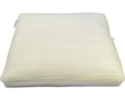 Kapok Box Hoofdkussen - 100% Java Kapok - 50x60x10 cm - Ecru