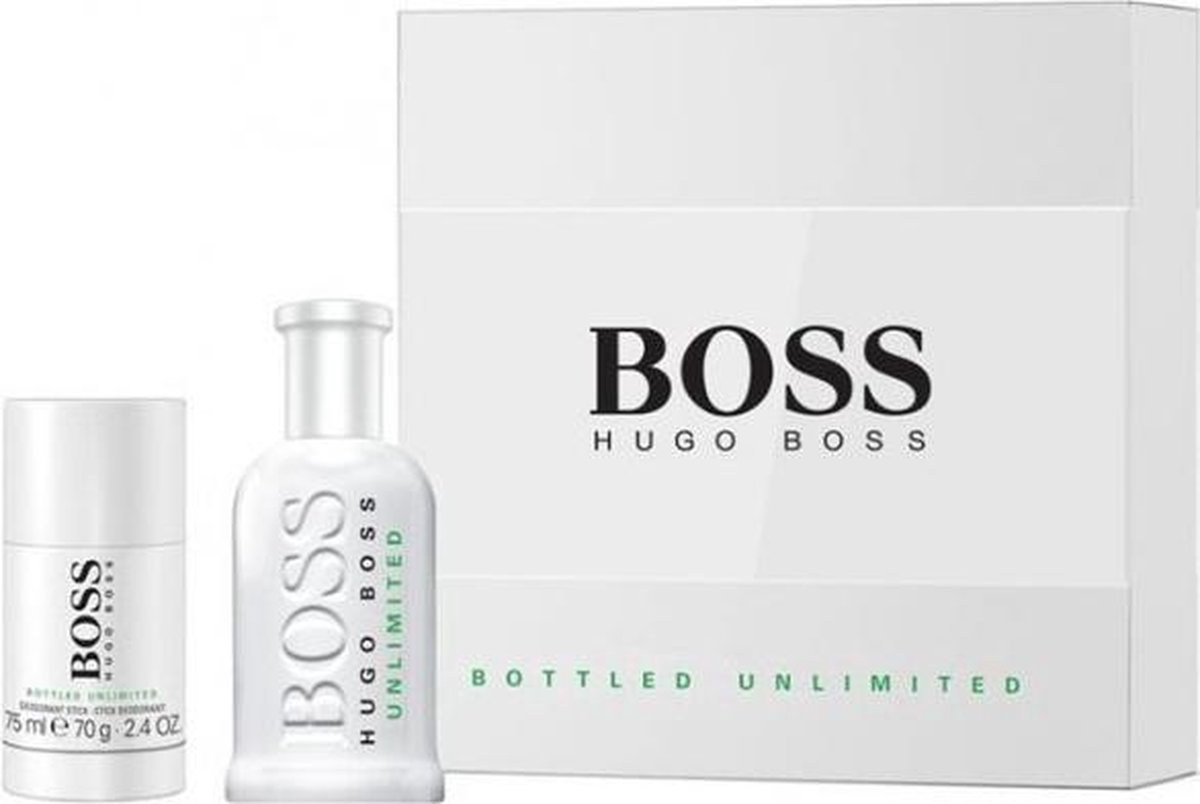 Hugo Boss - Eau de toilette - Bottled Unlimited 100ml eau de toilette +  75ml Deostick... | bol.com