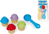 Zandvormen Cupcakes Set 9-delig