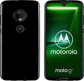 Pearlycase Zwart TPU Siliconen case hoesje voor Motorola Moto G7 Plus