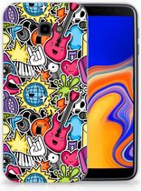 Geschikt voor Samsung Galaxy J4 Plus (2018) TPU Siliconen Hoesje Punk Rock