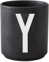Design Letters mok zwart met letter Y