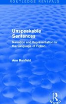 Routledge Revivals- Unspeakable Sentences (Routledge Revivals)