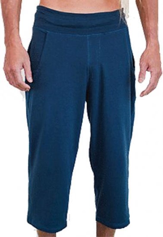 Yoga broek blauw driekwart - M | bol.com