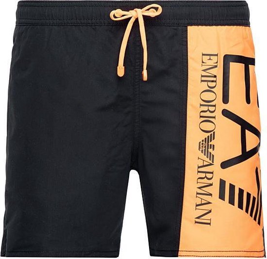 Emporio Armani EA7 Zwemshort zwart oranje logo-XXL | bol.com