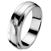 ZINZI DIAMONDS zilveren ring diamant wit ZDR35