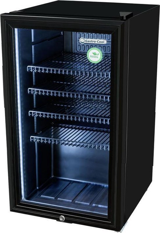 vertrekken bezig Doe het niet Gastro-Cool KW90 - Midi koelkast met glazen deur 88 Liter | bol.com
