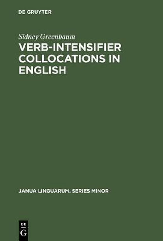 Janua Linguarum. Series Minor86- Verb-Intensifier Collocatio ... - cover