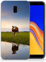 Geschikt voor Samsung Galaxy J6 Plus (2018) TPU Hoesje Design Koe