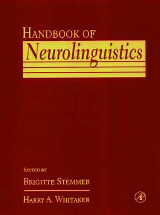 Handbook of Neurolinguistics - cover