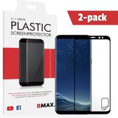 2-pack BMAX geschikt voor Samsung Galaxy S8 Plus Screenprotector | Full Cover Beschermfolie | Ultra Clear PET | Onzichtbaar Display Folie