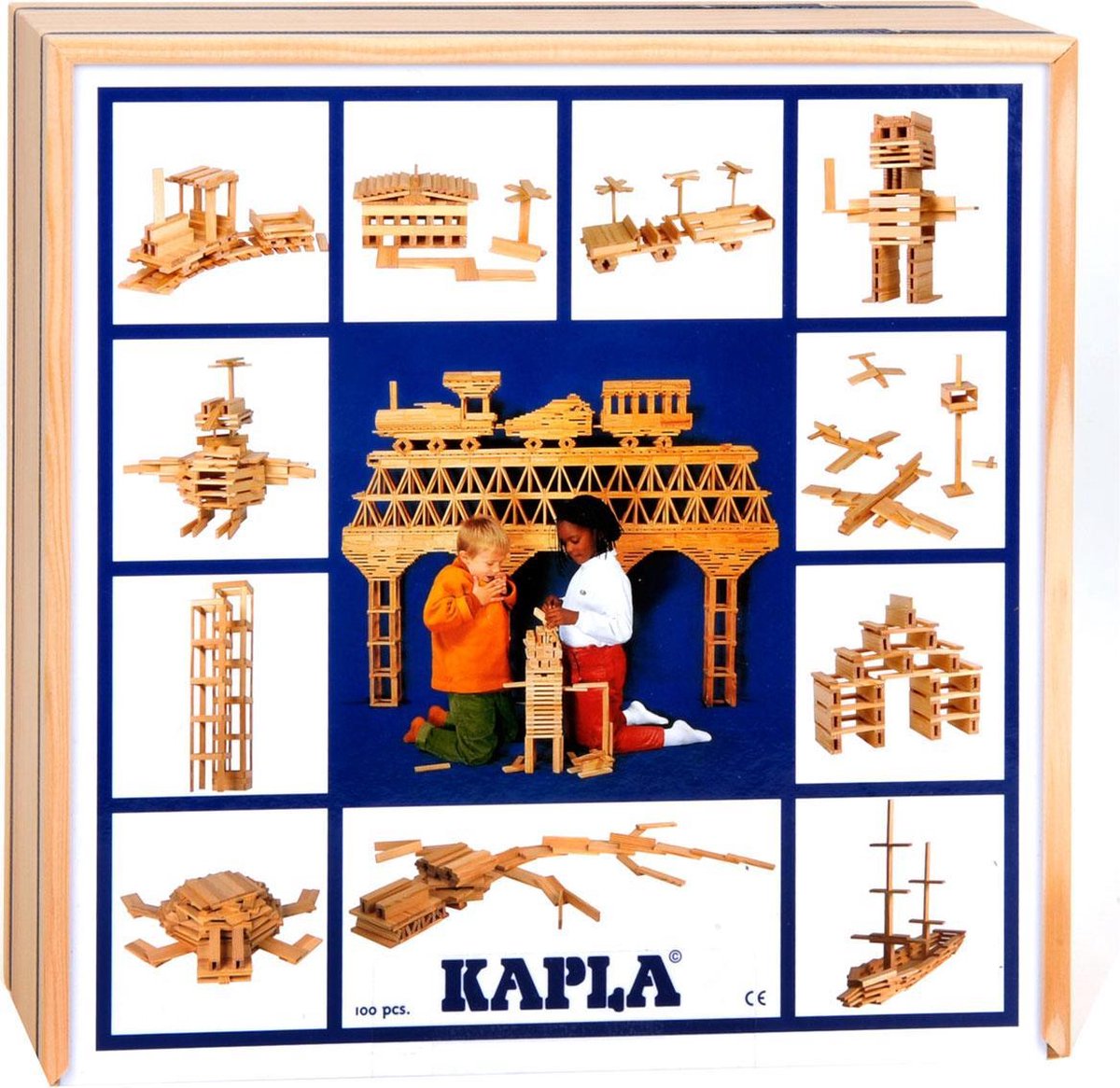 KAPLA Blank - 100 Plankjes