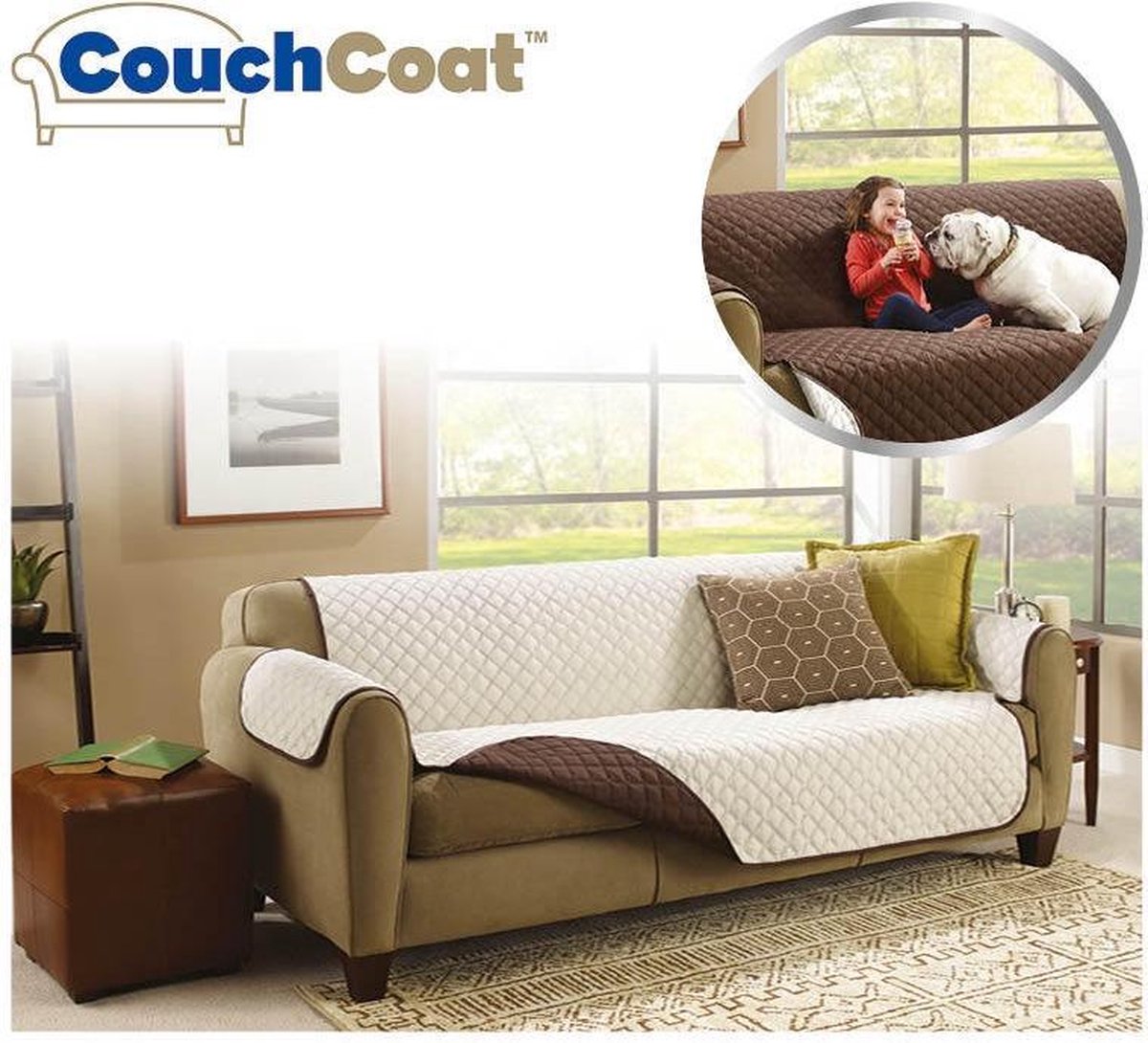 Spiksplinternieuw bol.com | Couch Coat Deken Plaid Grand Foulard - Beschermt de bank DW-69