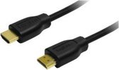 Câble HDMI LogiLink CH0076 0,2 m HDMI Type A (standard) Noir
