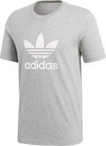 adidas Trefoil T-Shirt Originals Sportshirt Heren - Medium Grey Heather