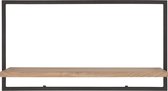 Shelfmate - d-Bodhi - Type A - wandbox – eikenhout – zwart poedercoat frame (EBF) - 25 x 65 x 35 CM