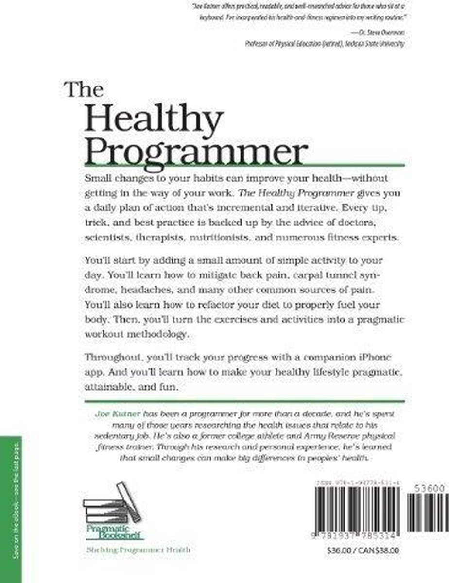 Healthy Programmer | 9781937785314 | Joe Kutner | Boeken | bol.com