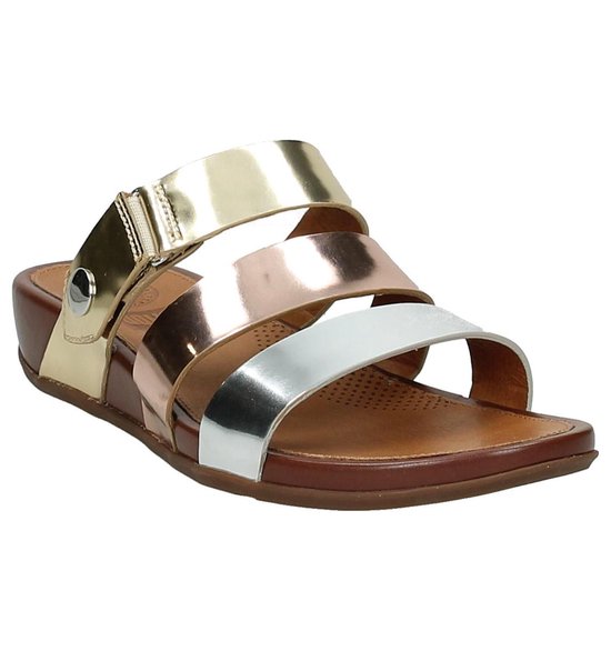 FitFlop Gladdie slide - Dames - Maat 42 - Brons | bol