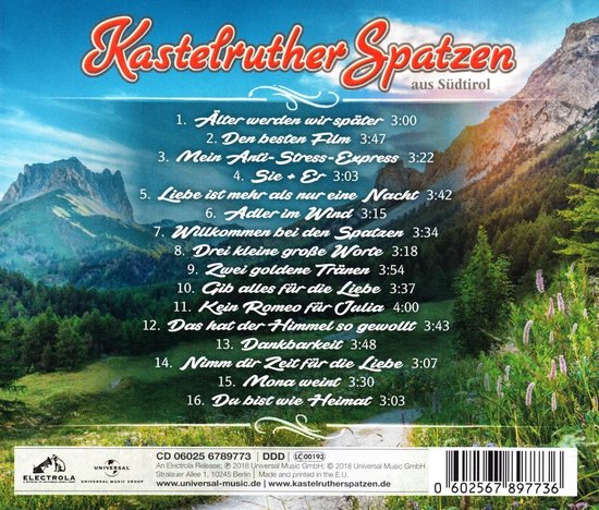 Älter Werden Wir Später, Kastelruther Spatzen | CD (album) | Muziek |  bol.com
