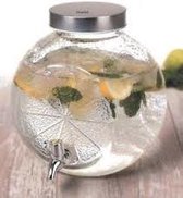 Excellent Houseware Drankdispenser - 5 liter - Glas