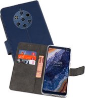 Booktype Telefoonhoesjes - Bookcase Hoesje - Wallet Case -  Geschikt voor Nokia 9 PureView - Navy