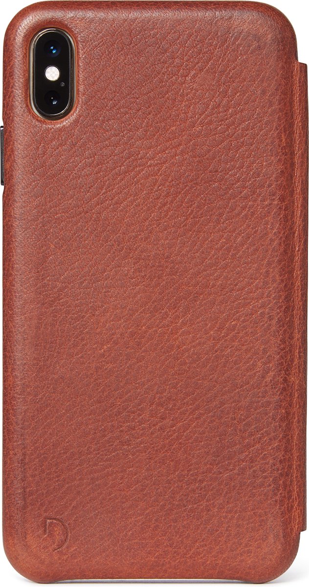 DECODED Slim Wallet Case iPhone Xs Max, Ultradun, Full grain leer