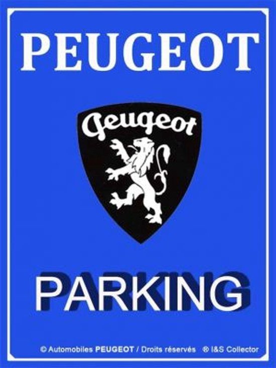 Nostalgic Art Metalen wandbord Peugeot Parking
