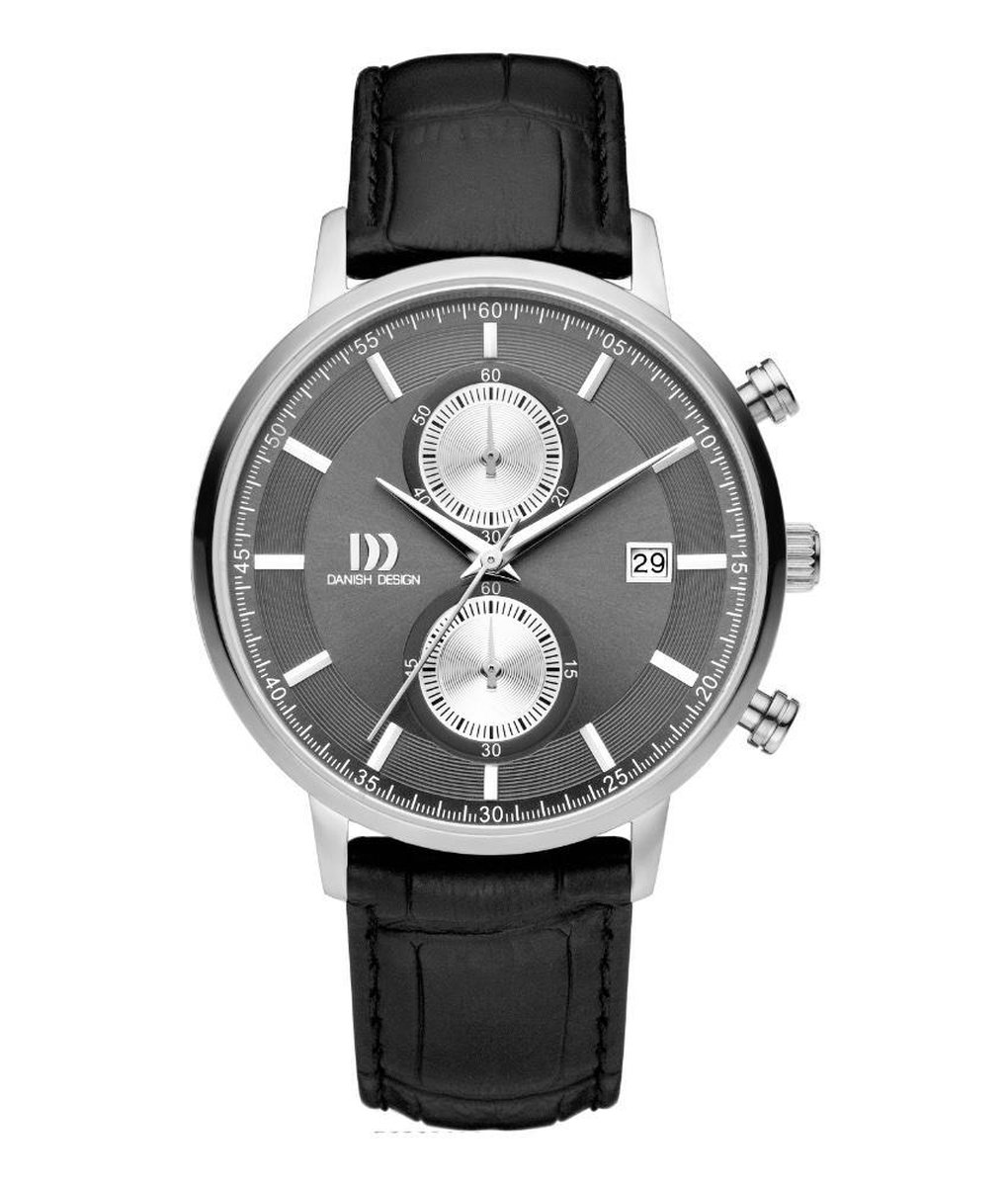 Danish Design IQ14Q1215 horloge heren - zwart - edelstaal