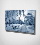 Park Under The Snow Canvas - 60 x 40 cm