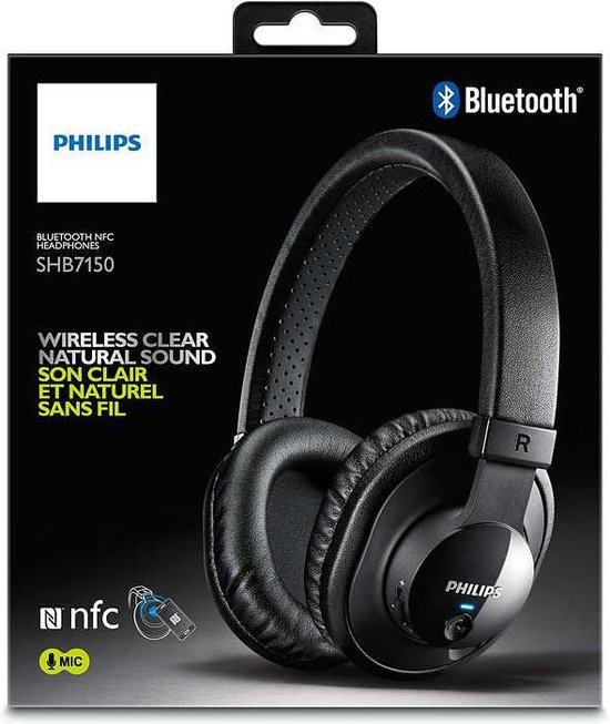 bol.com | Philips SHB7150 - Draadloze over-ear koptelefoon - zwart