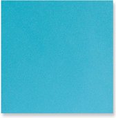 Parelmoer blauwe enveloppen 15,5x15,5 cm 100 stuks