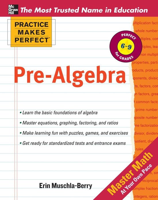 Practice Makes Perfect Pre-Algebra - cover