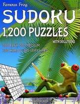 Famous Frog Sudoku 1,200 Puzzles with Solutions. 300 Easy, 300 Medium, 300 Hard & 300 Very Hard