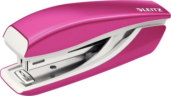 Leitz WOW mini nietmachine – roze – 10 vel