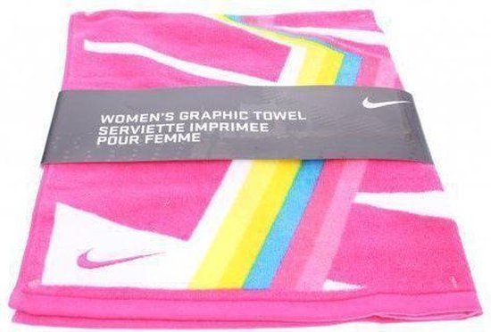Nike Strandlaken Graphic 80 cm roze | bol.com