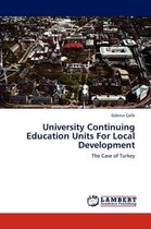 University Continuing Education Units for Local Development