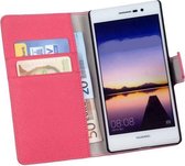 Huawei Ascend Y550 Wallet Bookcase hoesje Roze