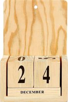 Creotime Kalender met datum , afm 13x5,5x19,2 cm, populier, 1 set