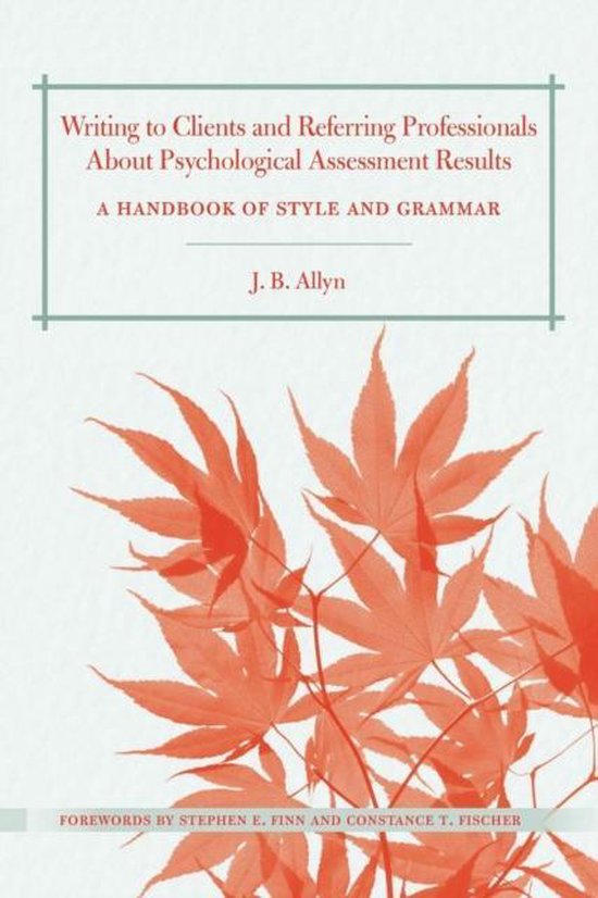 Writing To Clients And Referring Professionals About Psychol - cover
