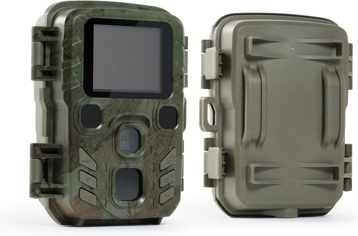 Technaxx TX-117 draadloze mini wildcamera, beveiligingscamera fullHD 1080p met display, nachtzicht en bewegingssensor