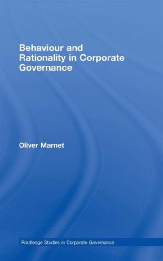 Behaviour and Rationality in Corporate Governance - cover