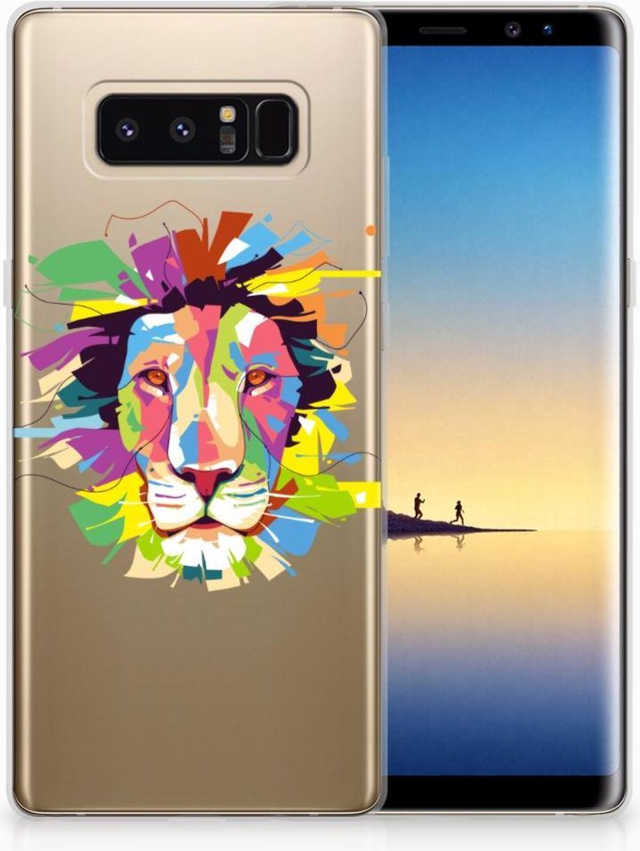 Samsung Galaxy Note 8 Telefoonhoesje met Naam Lion Color