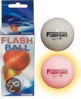 Flashball - lichtgevende golfbal -  2 stuks
