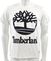 Timberland - SS Big Logo Tee - Organisch t-shirt - S - Wit