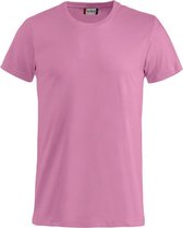Basic-T bodyfit T-shirt 145 gr/m2 helder roze s