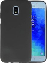 Bestcases Color Telefoonhoesje - Backcover Hoesje - Siliconen Case Back Cover voor Samsung Galaxy J3 (2018) - Zwart