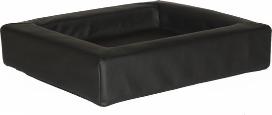 Comfort-Kussen hondenmand leatherlook 85 x 70 x 12 cm - Zwart